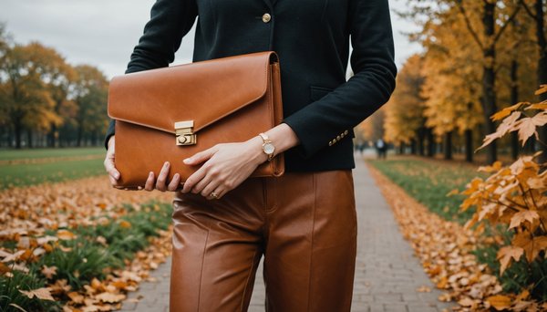 Pochette en cuir pour femme : l'élégance tendance automne 2024